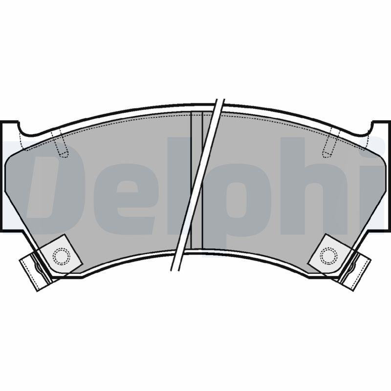 Delphi LP1590 Front Brake Pad Nissan Almera 95-20 — Brake Pads