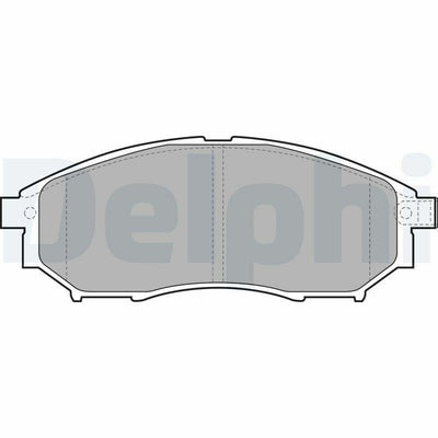Delphi LP2030 Brake Pads Set Front For 06 Navara, P.Finder and 2 more models
