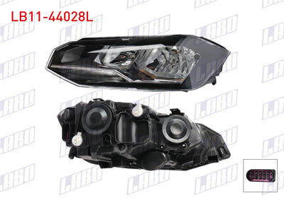 LABO LB11-44028L Headlight Left Chrome Volkswagen Polo VI (Aw1, Bz1, Ae1) 2018-2021 — Headlights