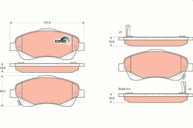 TRW GDB3336 — Brake Pads