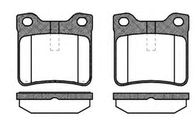 MGA 55166 Rear Brake Disc Brake Pad Wva 21278 (Peugeot: 406 2.0 607 without Connector) — Brake Pads