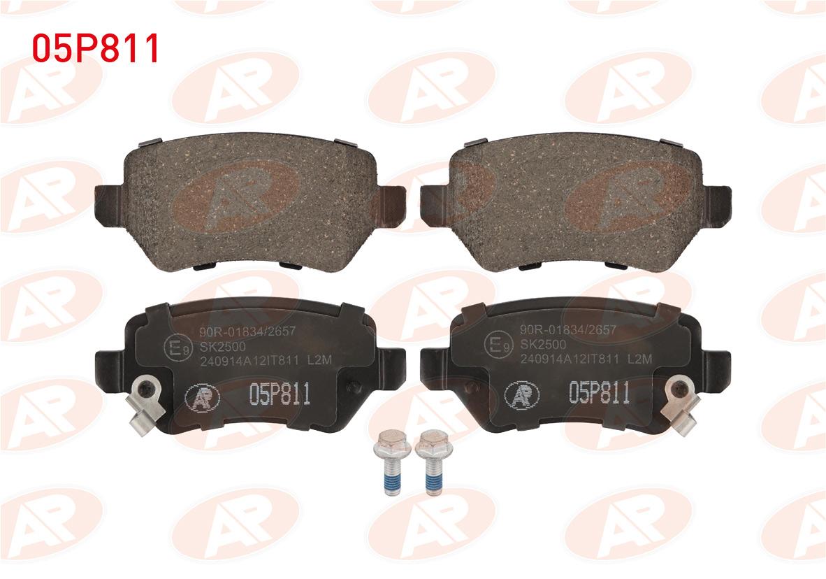 AP 05P811 Brake Pad Rear with Wear Indicator Opel Astra H 1.3 CDTi 2004-2010 / Astra H 1.6i 2004-2010 / Astra G — Brake Pads