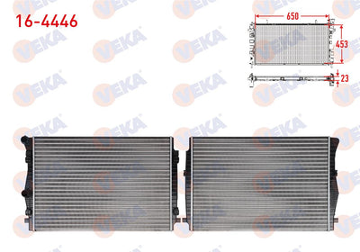 Veka 16-4446 Water Radiator Mechanical Volkswagen Golf VII (5G1) 1.4 TSI A-T / M-T Ac + /-2012 — Radiators & Fans