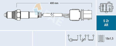 FAE 75096 Oxygen Sensor Alfa Romeo 156 02-06 166 00-07 — Oxygen & Air-Fuel