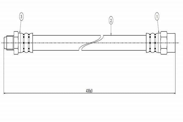 CAVO Brake Hose Set C800.527.A - Front Mount for 95-03 E39 — Brake Hydraulics