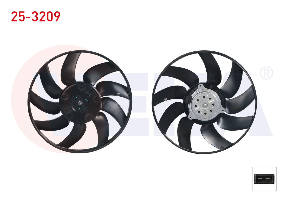 Veka 25-3209 Fan Motor (Motor + Pervane) Water Radiator Opel Vectra C 1.6 16V 2002-2008 — Motors, Pumps & Antennas