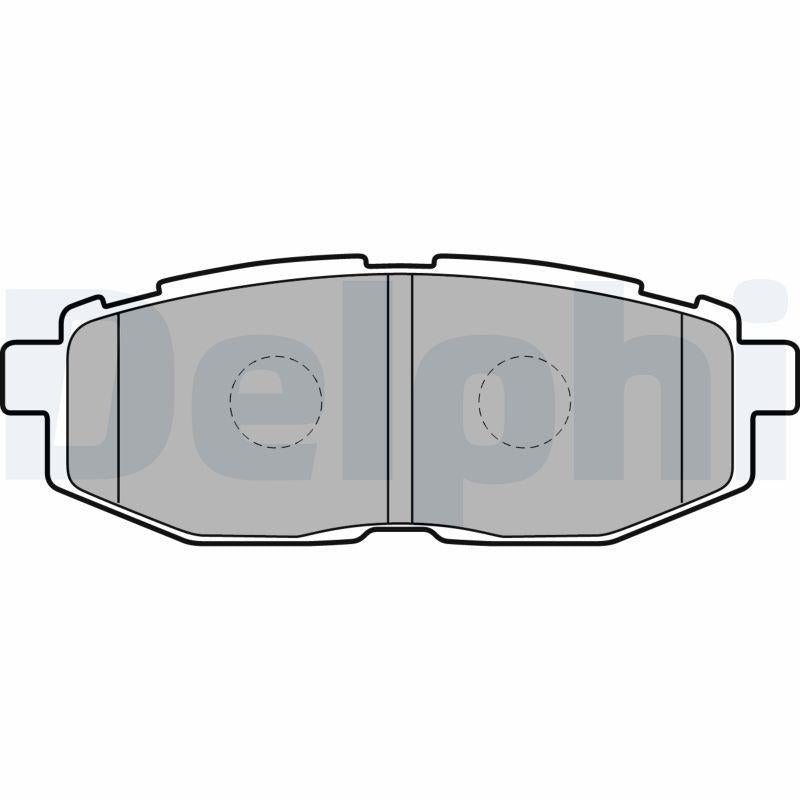 Delphi LP2076 Brake Pad Brake Rear Subaru Brz 2.0 2012-/ Forester 2.0 2013-/ Legacy 2.5 2009-/ Outback 2.5 2009-