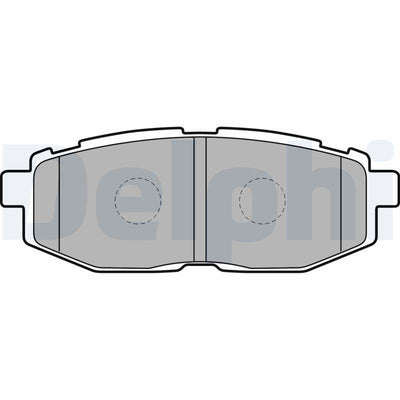 Delphi LP2076 Brake Pad Brake Rear Subaru Brz 2.0 2012-/ Forester 2.0 2013-/ Legacy 2.5 2009-/ Outback 2.5 2009-