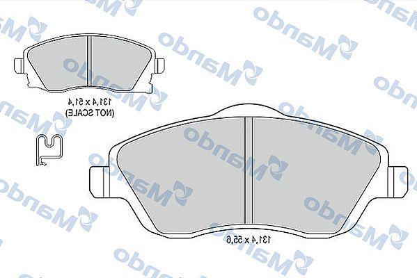 Mando MBF015178 Brake Pad Front Corsa C Combo C 1.3 1.7 CDTi Meriva 03 > Tigra 04 > — Brake Pads