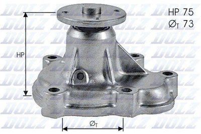 DOLZ O143 Water Pump Astra G Corsa B Vectra A/B X17D 93- — Water Pump & Thermostat
