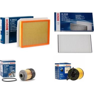 Opel Astra H 1.3 Diesel Complete Bosch Filter Service Set with Foam with Tabs Type