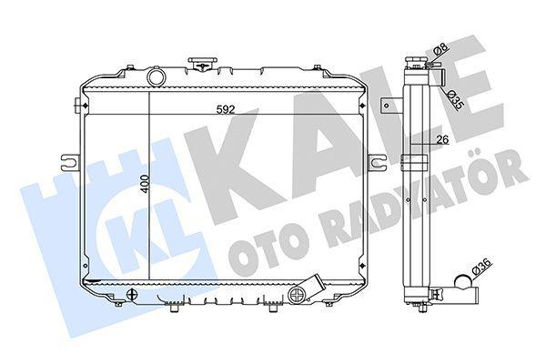 KALE Radiator H100 H1 94-04 - Efficient Cooling — Radiators & Fans