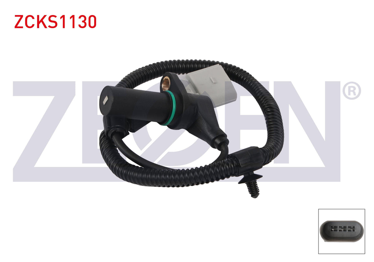 Zegen ZCKS1130 Crankshaft Speed Sensor Kablolu 530 mm Volkswagen Sharan 1.9 TDI 2002-2010 / Seat Alhambra 1.9 TDI Asz 2002-2008 / Skoda Fabia I 1.9 TDI Rs Blt, Asz 2003-2008