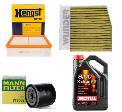 Motul Mercedes B180 CDI Maintenance Filter Kit - Includes Oil, Air, and Cabin Filters — Air & Cabin Filters