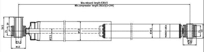 Votto A-1737G A.1737G / Shock Absorber Rear Right / Left Gas Charged Ford:Transit V184 2.4 2001-2006 (Van-P — Shocks & Struts