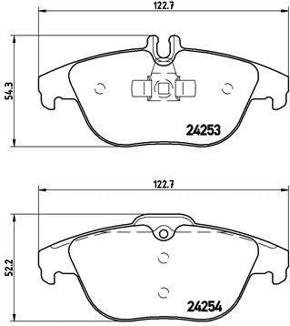 Brembo P50068 Brake Pad Rear Mercedes W204 S204 X204 C207 A207 07-17 — Brake Pads
