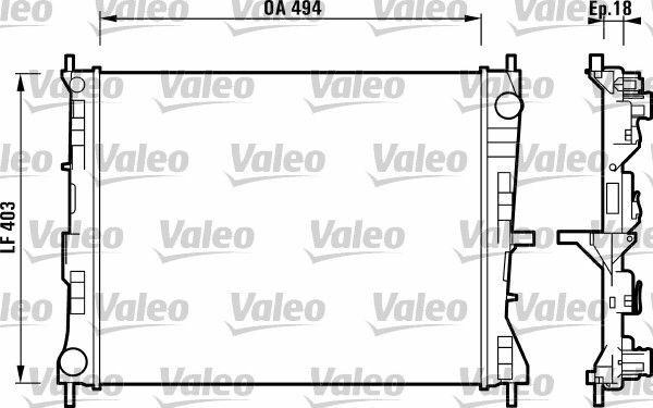 VALEO 732903 Radiator for 2004 Modus Clio III - Aluminum — Radiators & Fans