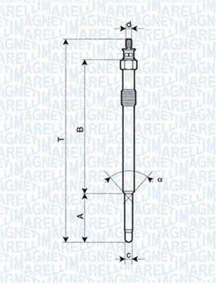 Magneti Marelli 060900070606 Glow Plug Boxer III Jumper III 2.2Dt 06-14 Ducato III 2.2Jtd 06-14 | Set of 4