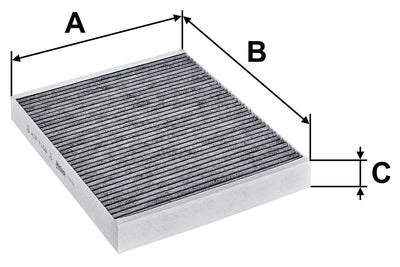 Valeo 715752 with Carbon Cabin Air Filter Opel Astra K Insignia B Mokka Meriva B 2016- A/C Cabin Air Fi — Air & Cabin Filters