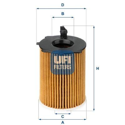 Ufi 25.037.00 Oil Filter Ford Peugeot Citroën Toyota Mazda Volvo BMW Fiat 1.4-1.6 HDi 99-> — Oil Filters