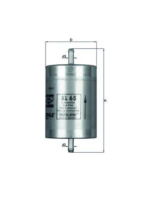 Mahle KL 65 Fuel Filter Mercedes W124/W202/W210 M111 94-00 SLK/C/E/CLK 180/200/230
