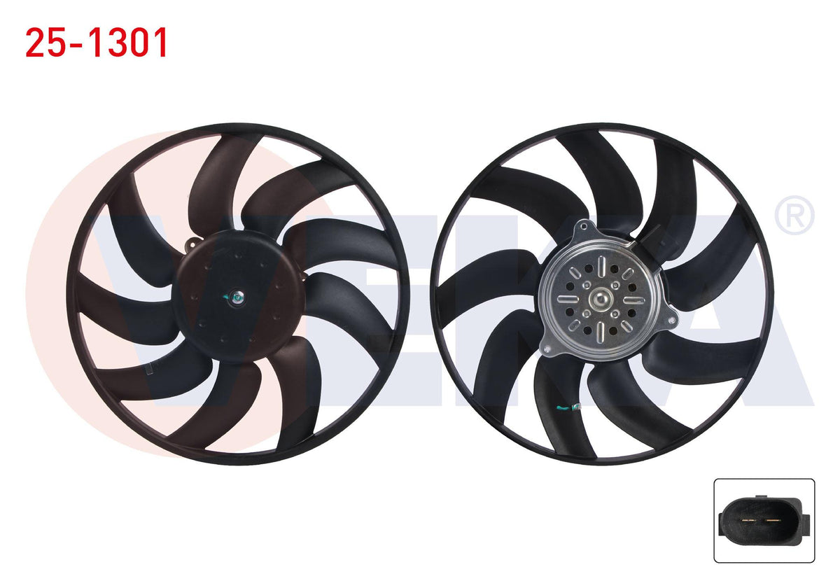 Veka 25-1301 Fan Motor Small Audi A4 B8 (8K2) 1.8 TFSI-2.0 TDI-2.0 TFSI 2007-2012 / A5 (8T3) 1.8 T — Motors, Pumps & Antennas