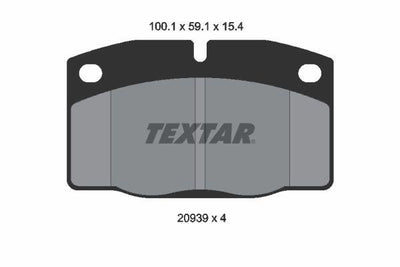Textar 2093903 Brake Pad Opel Ascona C / Kadet D / E Front