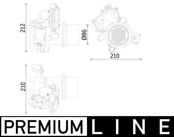 MAHLE EGR Cooler Complete Audi - High-Performance Exhaust System — Emission Control