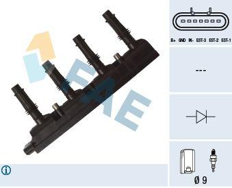 FAE 80322 Ignition Coil Meriva B 10 > 17 A14xer-B14xer-A14nel-A14net-B14nel Astra J 10 > A14xer-B14xer-A14nel — Coils & Plugs