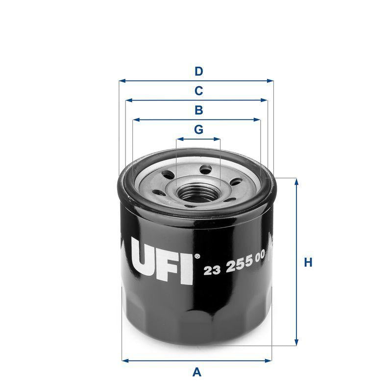 UFI Oil Filter 23.255.00 - Fits Daihatsu & Suzuki - Compatible — Oil Filters