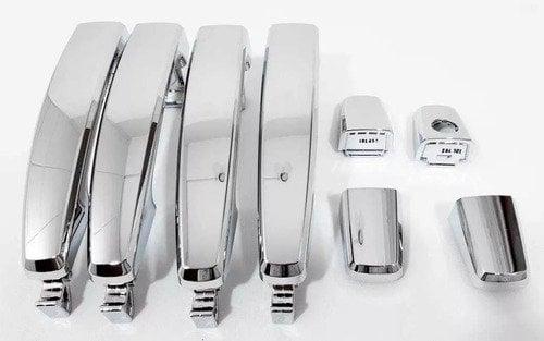 General Motors Chevrolet Captiva C100 Chrome Door Handle Set - Complete 8-Piece Set for 2007-2011 — Handles, Locks & Latches