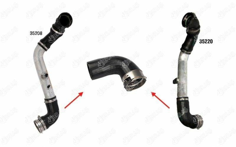 IBRAS Turbo Hose - Metal Pipe Excluded for BMW 5 Series E60 E61 — İbraş, Turbo & Supercharger