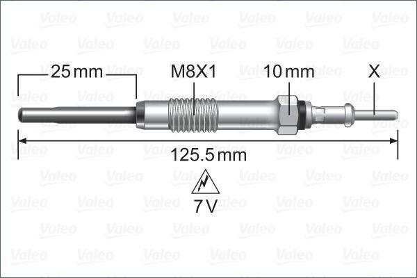 Valeo 345256 Land Rover Range Rover/Sport/Vogue 2010- compatible Glow Plug — Coils & Plugs