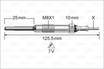 Valeo 345256 Land Rover Range Rover/Sport/Vogue 2010- compatible Glow Plug — Coils & Plugs