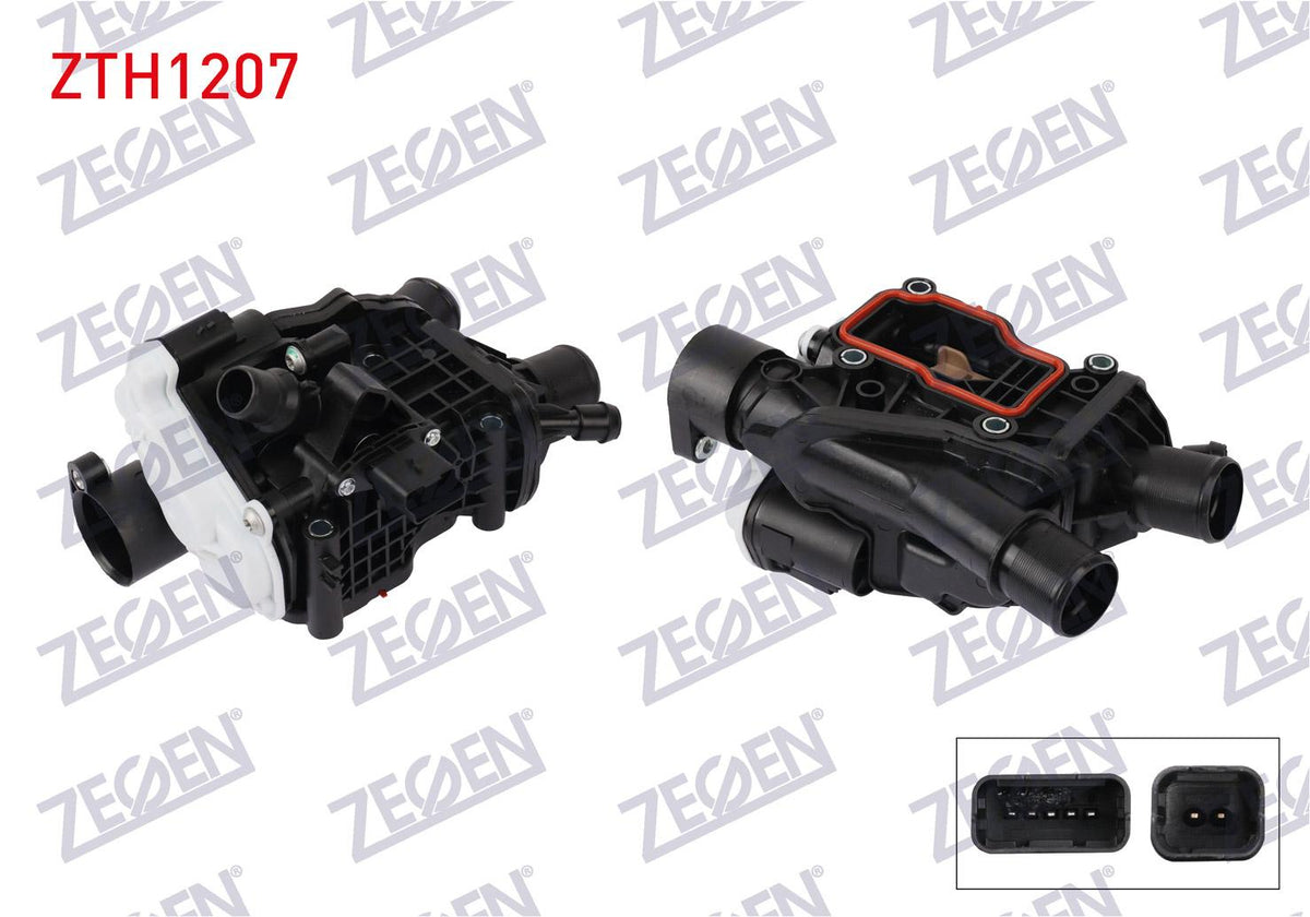 Zegen ZTH1207 Thermostat Housing with Switch Peugeot 3008 / 308 II / 5008 I-II / 508 I-II / Boxer / — Water Pump & Thermostat