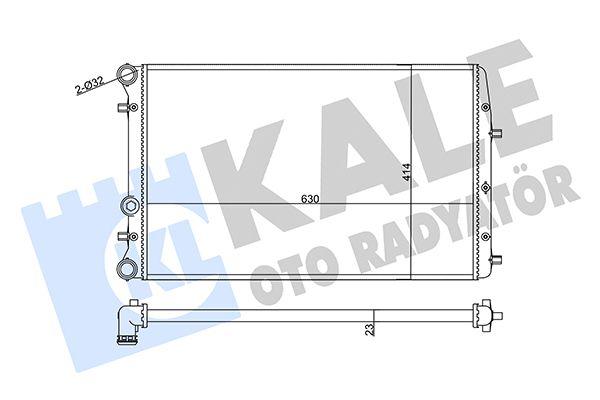 Kale 356935 Radiator VW Polo 02-, Seat Cordoba-Ibiza III 02-, Skoda Fabia 99- 1.2 1.4 1.6 — Radiators & Fans