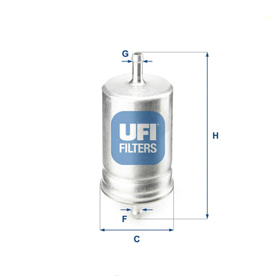 Ufi 31.510.00 Fuel Filter (Gasoline) Golf I / II / III / IV Jetta II Lt28 / 35 Passat Polo / Classic Sharan T — Fuel Delivery