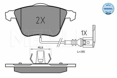 MEYLE Brake Pads - VW Passat Front Brake Pads Set 2005