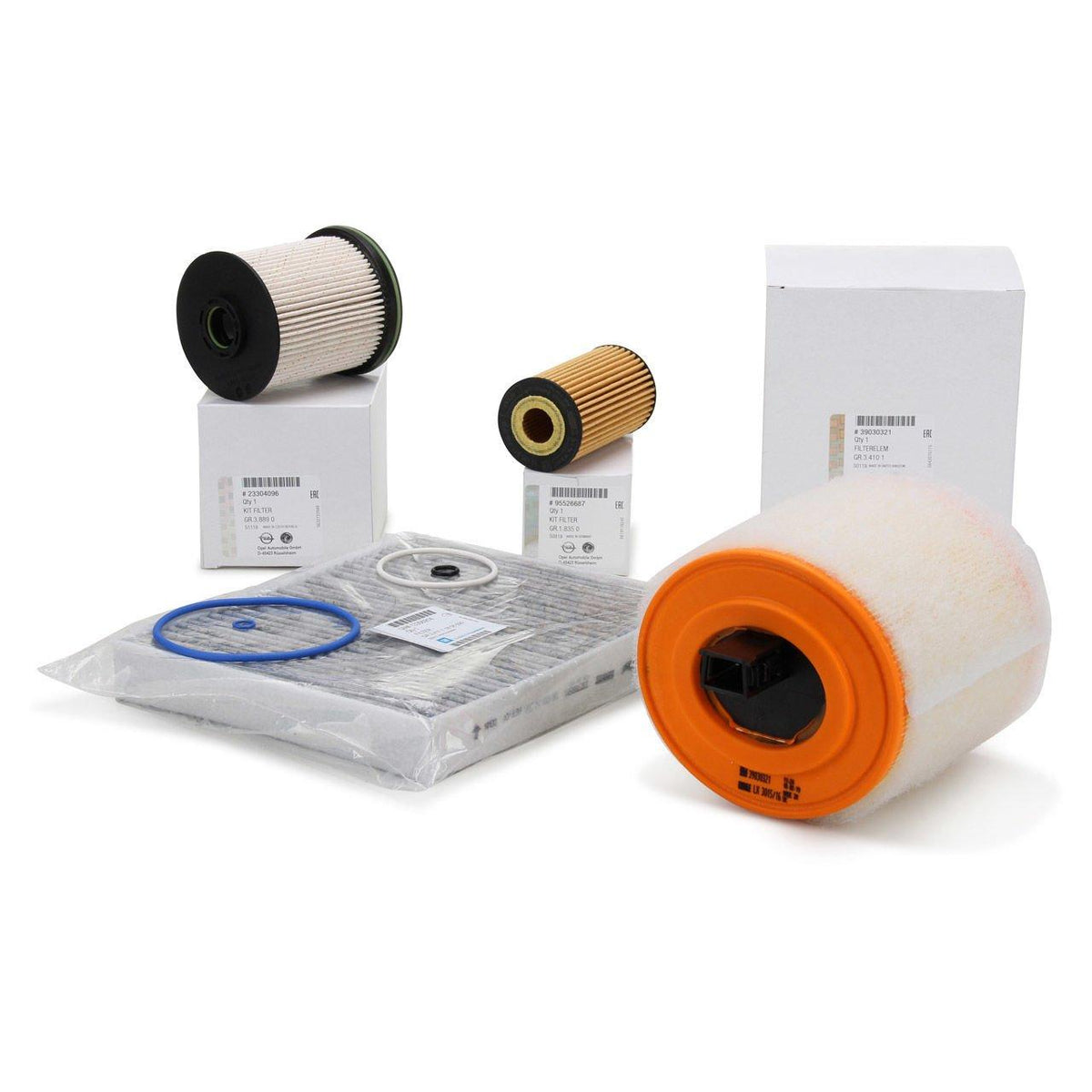 Opel Astra K 1.6 Diesel Scheduled Service Filter Set Genuine — Auto Parts Hall, Maintenance & Service Kits
