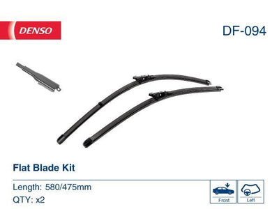 Denso DF-094 Wiper Set 580-475mm Jaguar S-Type 07 — Wipers