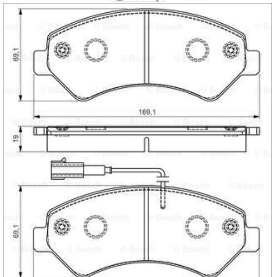 BOSCH Front Brake Pad for Peugeot Boxer 2021 — Brake Pads