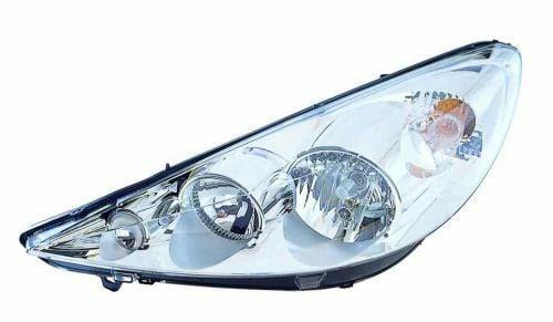 DEPO Right Headlight for Peugeot 206 - H7/H1 Compatible — Headlights
