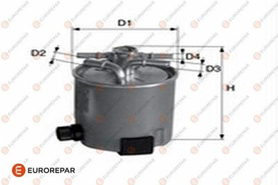 Eurorepar 1682252880 Fuel Filter Qashqai 07-13 / X-Trail 07-13 / Kaleos 08-13 1.5 dCi / 2.0 dCi 07-13 — Fuel Delivery