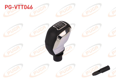 PUGA PG-VTT046 Gear Topuzu Parlak Chrome Glass Cover Peugeot 207 / 208 / 301 / 307 / 308 / Partner Tepee / C-Elysee