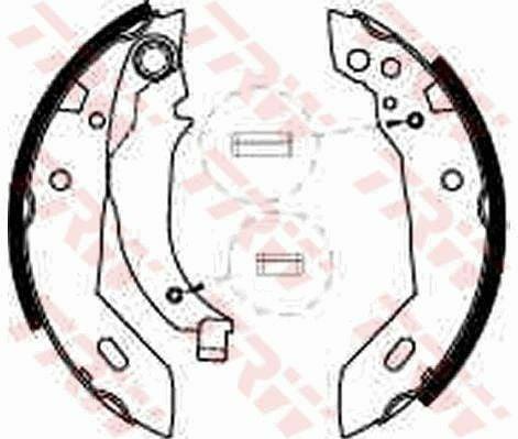 TRW GS6228 Brake Shoe - Fits Xsara P306, DW8 (1.9 8V) — Brake Cables & Hardware