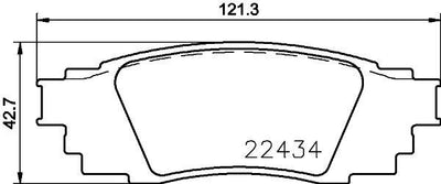 Brembo P83160 Brake Pad Brake Rear-(Toyota C-Hr 1.2-1.8 Hybrid 2016 /) — Brake Pads