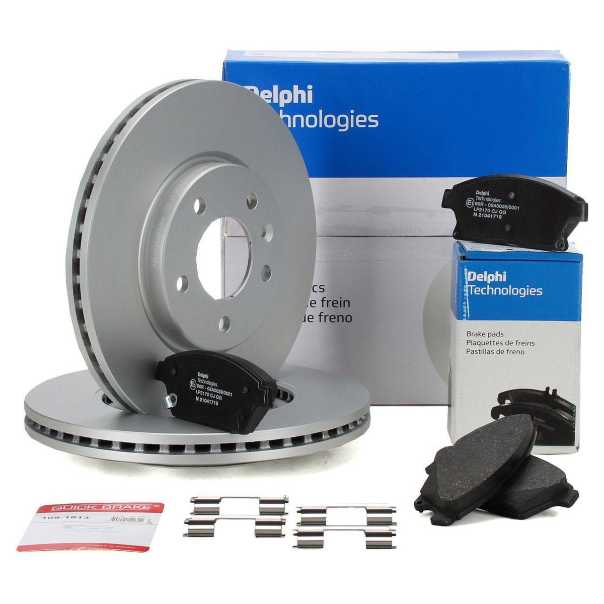 Delphi Chevrolet Cruze 16 Inch Brake Pad & Disc Kit for 2.0 Diesel — Brake Pads