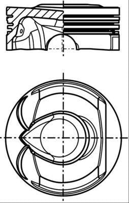 Mahle 039PI00123000 Piston Ring Std 77.00 mm (Mini N-14 / Psa 208-308-508-3008) | Set of 4