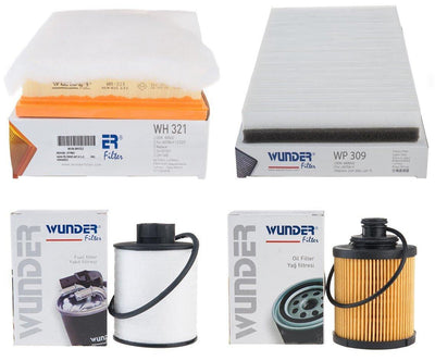 Wunder Opel Astra H 1.3 Maintenance Filter Set - UFI Type — Maintenance & Service Kits
