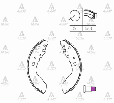 MAHER 00198 Brake Pad Grand Vitara 97= 2.0 Brake Shoe Rear — Brake Cables & Hardware